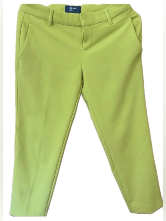 Old Navy Pants - NWT Old Navy Harper Chartreuse Reg. Crop Chinos | Size 0
